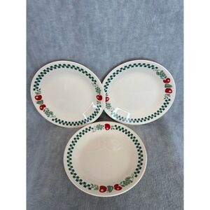 Vintage Corelle‎ By Corning FARM FRESH Pattern 6-3/4" Plates Set Of 3 Bread